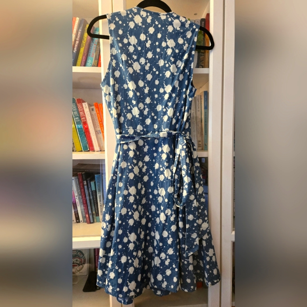 ✨️HOST PICK✨️ 🇨🇦 Made in Toronto NWOT Sleeveless Midi Wrap Dress by FUNKD - Picture 6 of 15